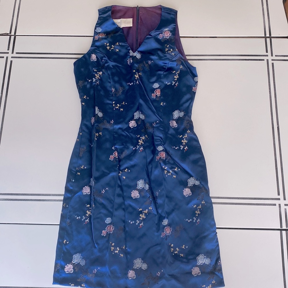 Vintage 90’s Chinese Silk Look Dress
